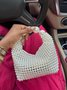 Elegant Imitation Pearls Evening Handbag Beaded Clutch Bag For Wedding Party