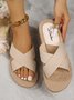 Plain Casual Summer Slide Sandals