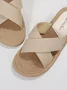 Plain Casual Summer Slide Sandals