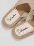 Plain Casual Summer Slide Sandals