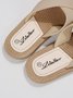 Plain Casual Summer Slide Sandals