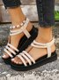 Plain Thick Bottom Summer Casual Sandal