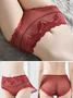 Casual Lace Lace Plain Panty