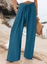 Plain Loose Casual Pants