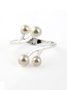 Elegant Imitation Pearl Metal Arm Cuff