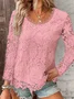 Square Neck Casual Loose Shirt
