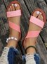 Plain Pu Summer Sandal