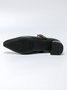 Color Block Adjustable Buckle Urban T-Strap Shoes