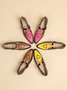 Color Block Adjustable Buckle Urban T-Strap Shoes