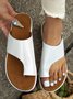 Women Summer Casual Low Heel Open Toe Casual Slide Sandals