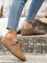 All Season Plain Faux Suede Shallow Shoes