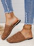 Plain Lace Casual All Season Shallow Shoes