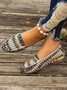 Ethnic All Season Casual Fabric Shallow Shoes