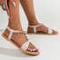 Summer Casual Leather Plain Sandal
