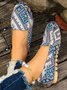 Ethnic All Season Casual Fabric Shallow Shoes