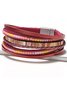 Bohemian Women's Multi-layer Leather Handcrafted Woven Bracelet