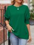 Casual Loose Plain Shirt