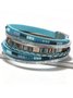 Bohemian Women's Multi-layer Leather Handcrafted Woven Bracelet