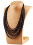 Multi Layered Rice Bead Necklace