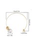 Personalized Asymmetrical Imitation Pearl Necklace