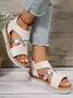 Leather Wedge Heel Summer Casual Sandal