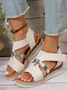 Leather Wedge Heel Summer Casual Sandal