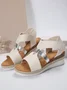 Leather Wedge Heel Summer Casual Sandal