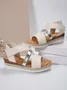 Leather Wedge Heel Summer Casual Sandal