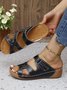 Wedge Heel Pu Casual Summer Slide Sandals
