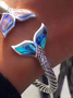 Cross-border popular European and American fashionable retro creative opening adjustable colorful mermaid tail bracelet