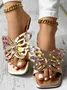Casual Summer Butterfly Slide Sandals