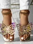 Casual Summer Butterfly Slide Sandals