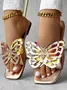Casual Summer Butterfly Slide Sandals