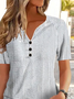 V Neck Jersey Casual Shirt