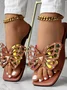 Casual Summer Butterfly Slide Sandals