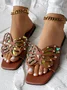 Casual Summer Butterfly Slide Sandals