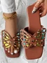 Casual Summer Butterfly Slide Sandals