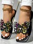 Casual Summer Butterfly Slide Sandals