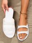 Casual Plain Summer Slide Sandals