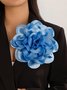 1pc Satin Flower Brooch Suitable For Holiday Parties