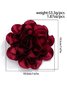 1pc Satin Flower Brooch Suitable For Holiday Parties