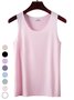 Casual Plain Summer Lightweight Daily Sleeveless Tank Top
