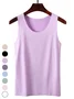 Casual Plain Summer Lightweight Daily Sleeveless Tank Top