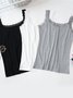 Lace Edge Patchwork Women's Camisole Vest