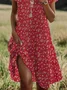 Loose Casual Floral Dress