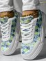 Plain Casual Pu All Season Skate Shoes