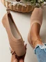 Casual Mesh Fabric Plain Shallow Shoes