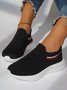 Plain All Season Mesh Fabric Flyknit Sneakers