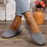 All Season Wedge Heel Plain Mesh Fabric Shallow Shoes