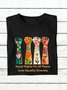 Equal Rights For All Peace Love Equality Diversity Equality  Equality Day T-Shirt